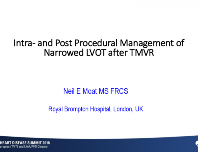 Intra and Postprocedure Management of Narrowed LVOT After TMVR