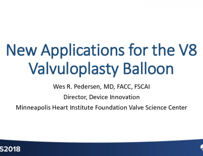 New Applications for the V8 Valvuloplasty Balloon