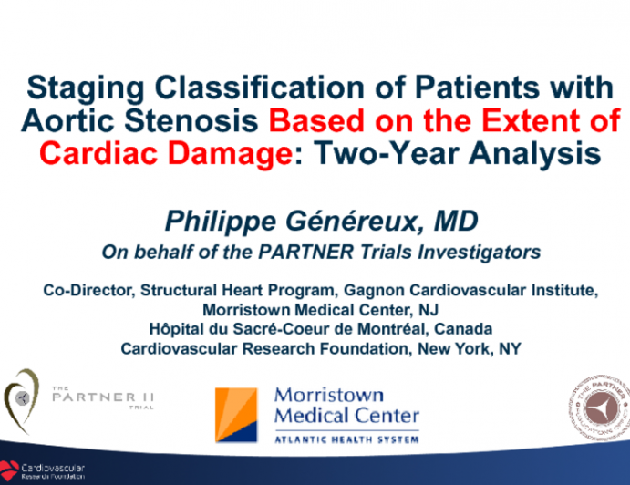 Keynote Lecture #1: New AS Classification Scheme Based on Cardiac Damage - Changes After AVR
