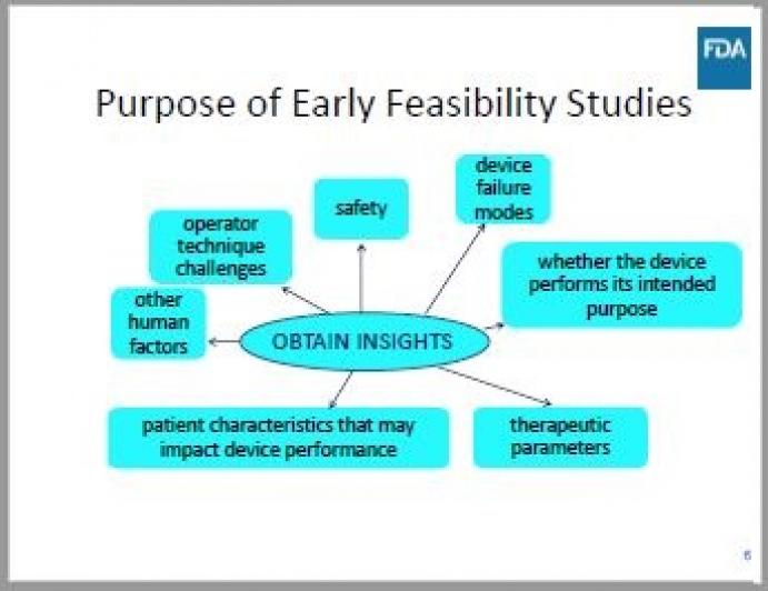 Current Challenges to and Future Direction of US Early Feasibility Studies FDA Point of View