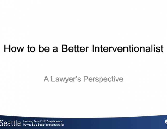 How to be a Better Interventionalist