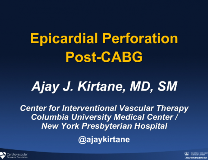 Epicardial Perforation Post-CABG