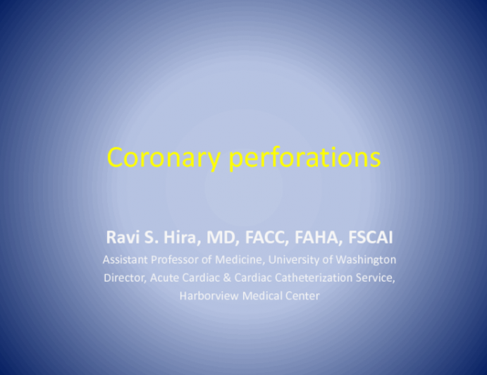 Coronary Perforations