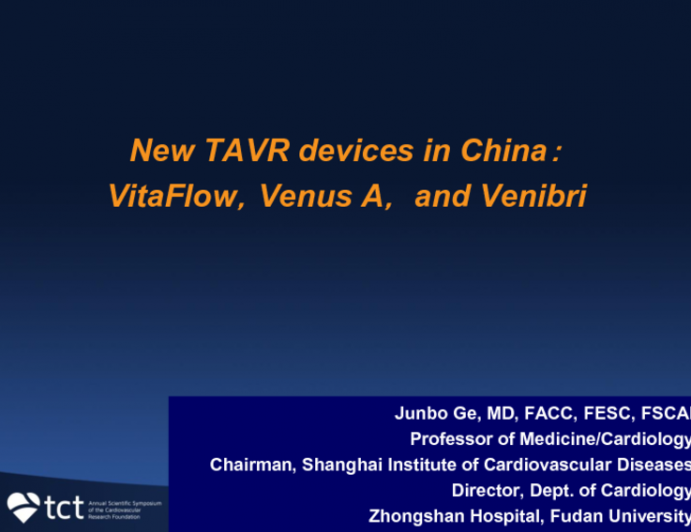 New TAVR Devices: VitaFlow, Venus A Plus, and Venibri