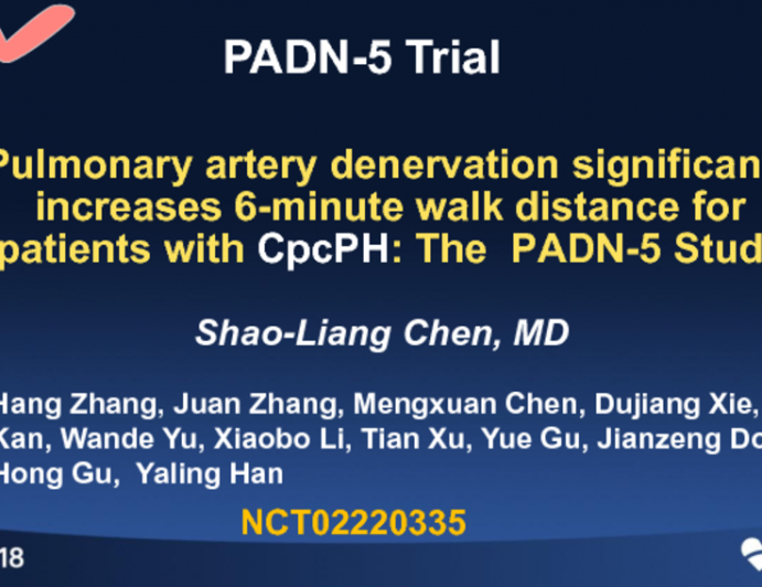 PADN-5: A Randomized Trial of Pulmonary Artery Denervation in Patients With Combined Pre- and Postcapillary Pulmonary Hypertension