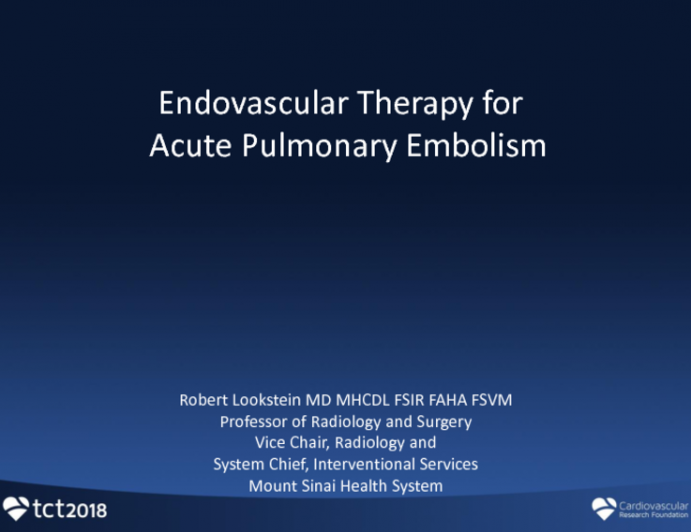 Emerging Catheter-Based Techniques to Treat Acute Pulmonary Embolism