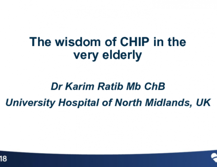 Case Presentation #1: The Wisdom of CHIP PCI in a Very Elderly Patient