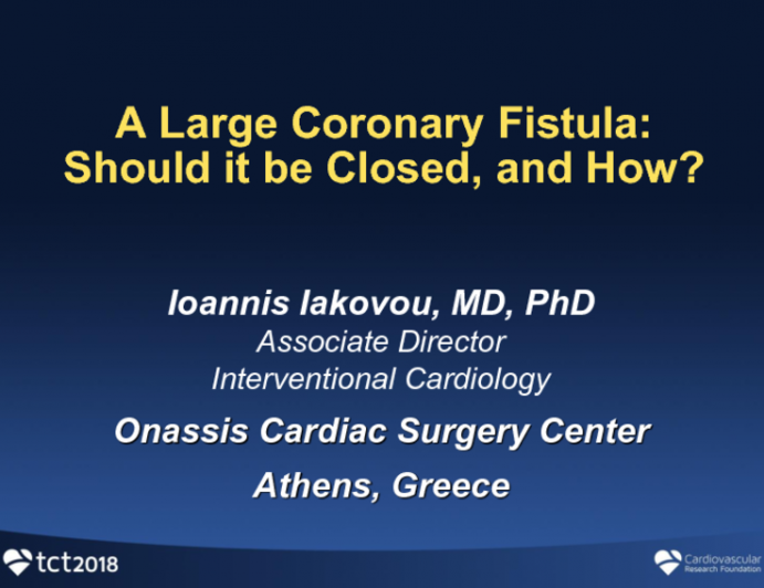 Case #8: A Large Coronary Fistula: Should it be Closed, and How?