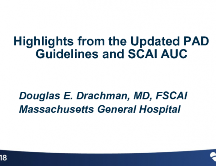 Highlights From the Updated PAD Guidelines and SCAI AUC
