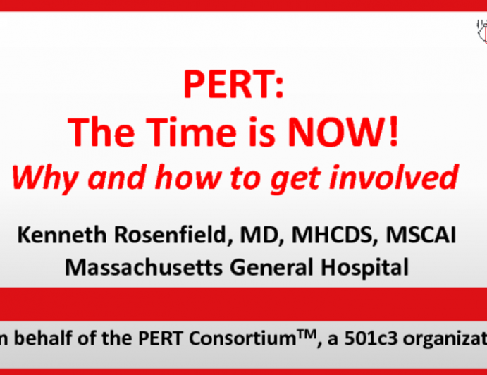 PERT: The Time is Now