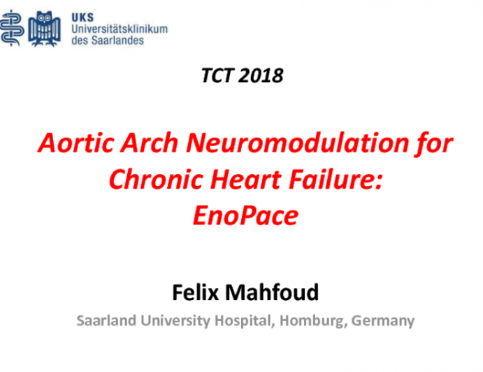 Aortic Arch Neuromodulation for Chronic Heart Failure: EnoPace
