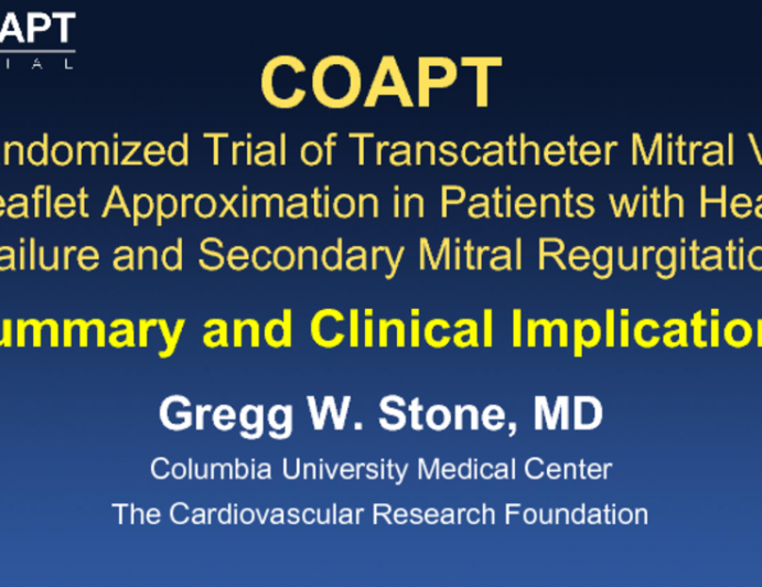 COAPT: Summary and Clinical Implications