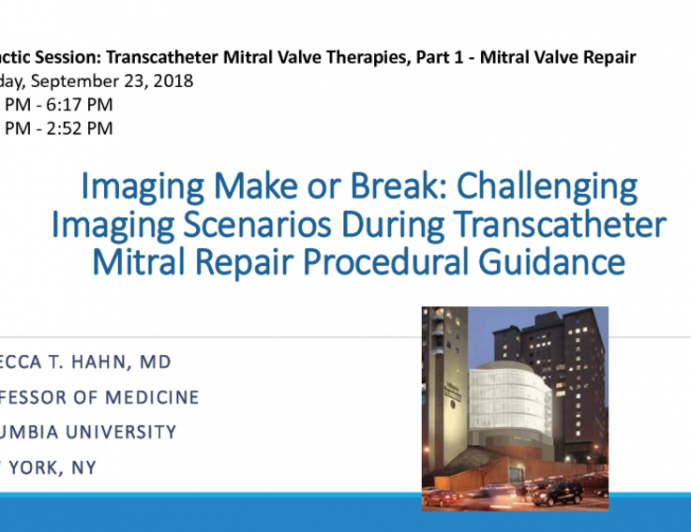 Imaging Make or Break: Challenging Imaging Scenarios During Transcatheter Mitral Repair Procedural Guidance