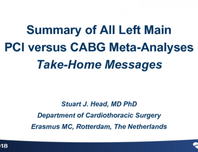 Summary of All the LM PCI vs. CABG Meta-Analyses: Take-Home Messages