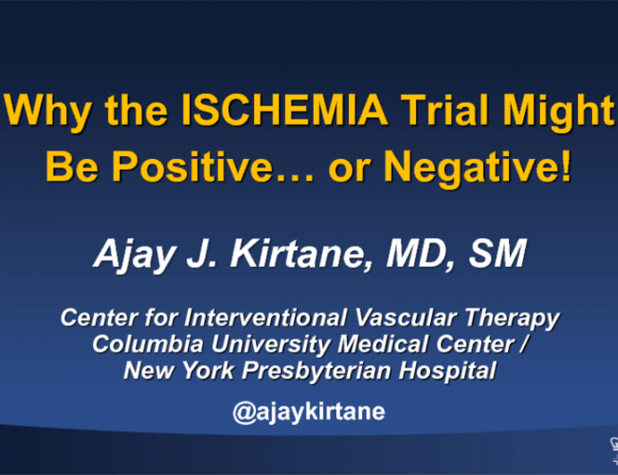 PCI for Ischemia Part II: Why the ISCHEMIA Trial Might be Positive…..or Negative!