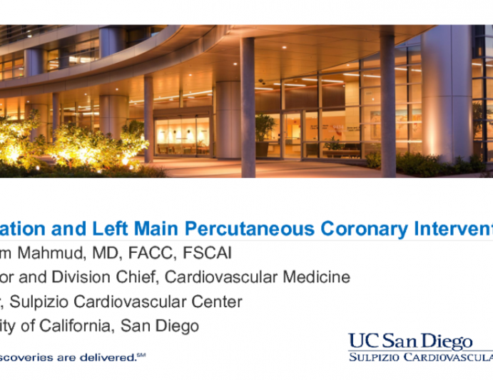 Left Main and Bifurcation Interventions