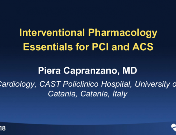 Interventional Pharmacology Essentials for PCI and ACS