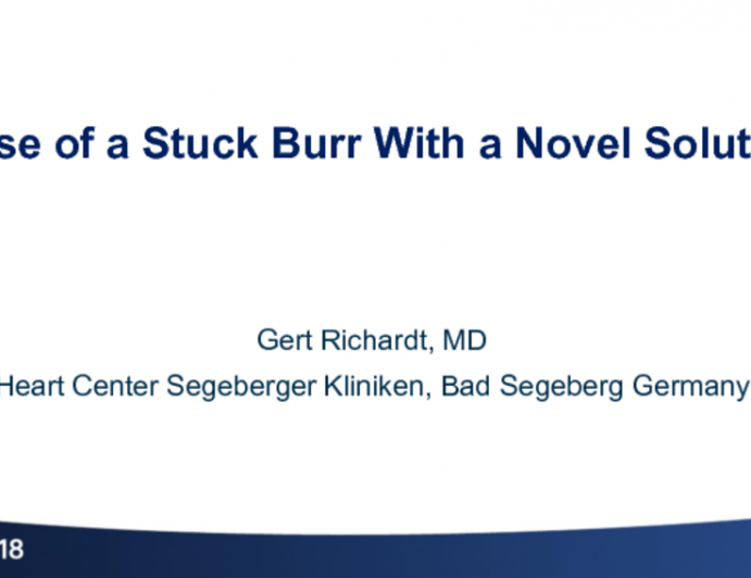 Case #8: A Case of a Stuck Burr With a Novel Solution