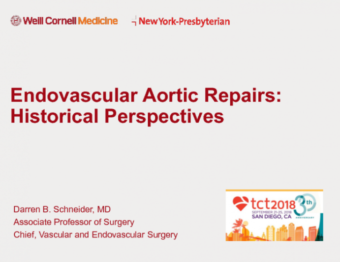 Endovascular Aortic Repairs: Historical Perspectives