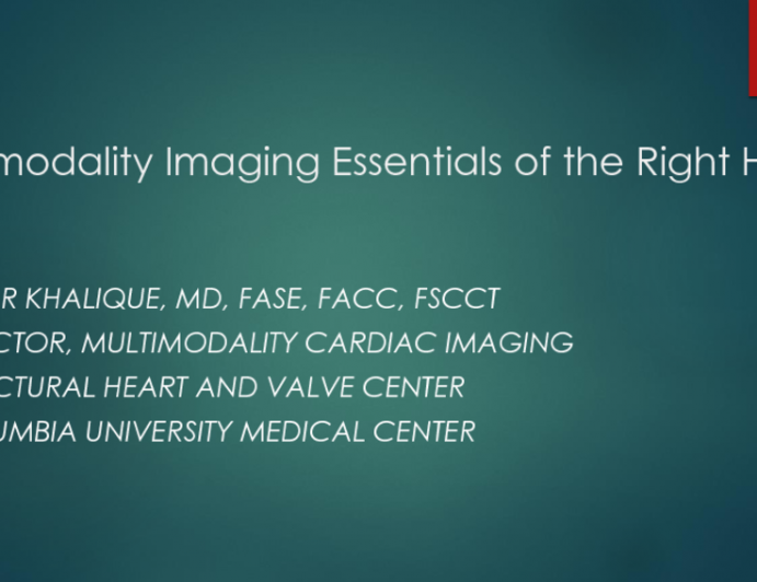 Multi-modality Imaging Essentials of the Tricuspid Valve and Right Heart (Echo and CT)