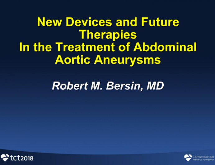 New Devices and Future Technologies for Management of Infrarenal Abdominal Aortic Aneurysms