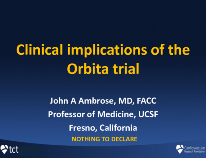 What Are the Lasting Clinical Implications Of the ORBITA Trial?