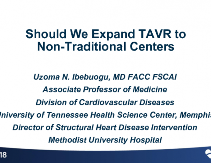 Should We Expand TAVR to Non-Traditional Centers?