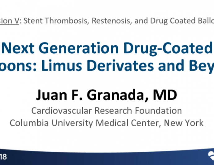 Next Generation Drug-Coated Balloons: Limus and Beyond