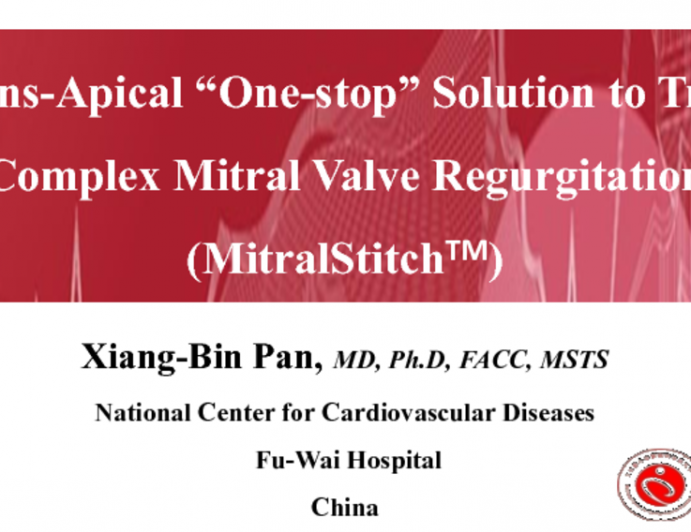 Trans-Apical “One-Stop" Solution to Treat Complex Mitral Valve Regurgitation (MitralStitchTM)