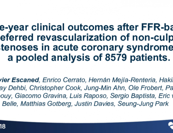 DEFERRAL Meta-Analysis: Outcomes after FFR-based Deferred Revascularization of Nonculprit Stenoses in Acute Coronary Syndromes vs Stable Coronary Artery Disease