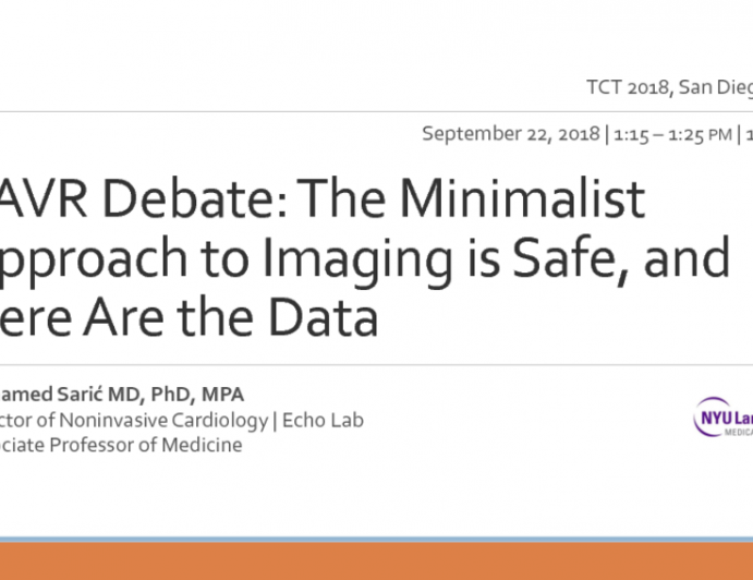 DEBATE: The Minimalist Approach to Imaging is Safe (And Here's the Data)