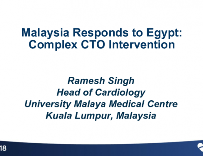 Informal Comments: Malaysia Responds to Egypt on Complex CTO Interventions