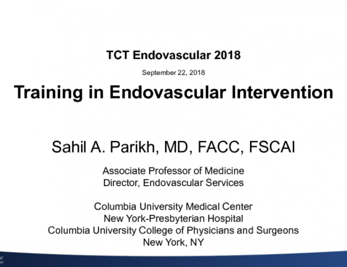 Training in Endovascular Intervention