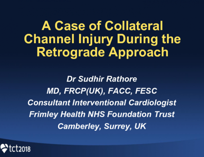 Case #6: A Case of Channel Injury During the Retrograde Approach