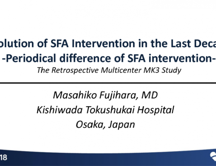 Evolution of SFA Intervention in the Last Decade: The Retrospective Multicenter MK3 Study