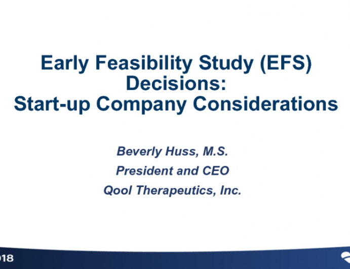 EFS Decisions: Start-up Company Considerations