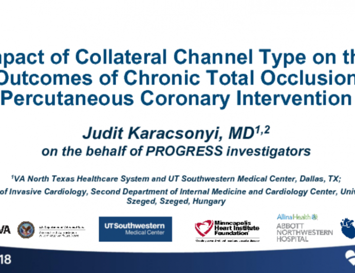 TCT-78: Impact of Collateral Channel Type on the Outcomes of Chronic Total Occlusion Percutaneous Coronary Intervention