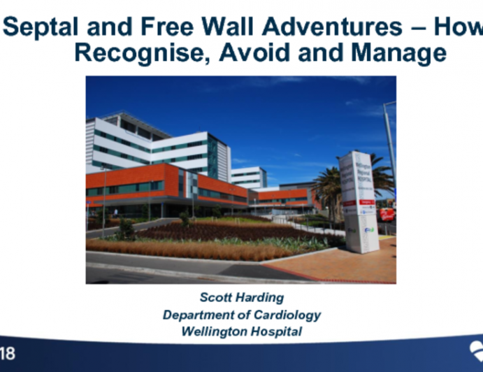 Managing Perforations IV: Septal and Free Wall Adventures- How to Recognize, Avoid, and Manage
