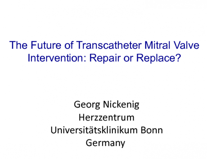 The Future of Transcatheter Mitral Valve Intervention: Repair or Replace?