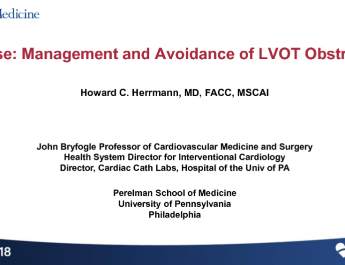 Case #9: Management of Acute LV Outflow Tract Obstruction During TMVR