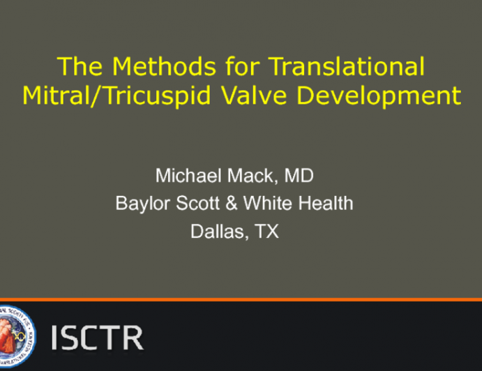 The Methods for Translational Mitral/Tricuspid Valve Development