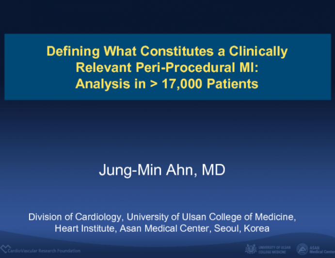 Defining What Constitutes a Clinically Relevant Peri-Procedural MI: Analysis in > 17,000 Patients