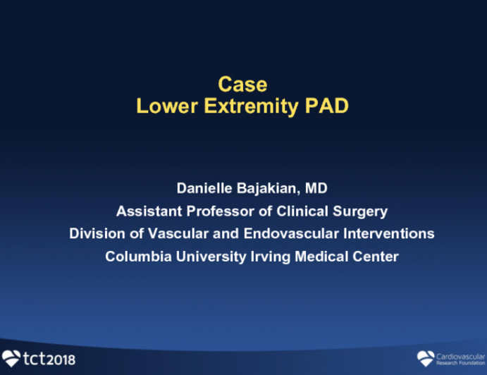 My Best Case – Lower Extremity PAD Intervention