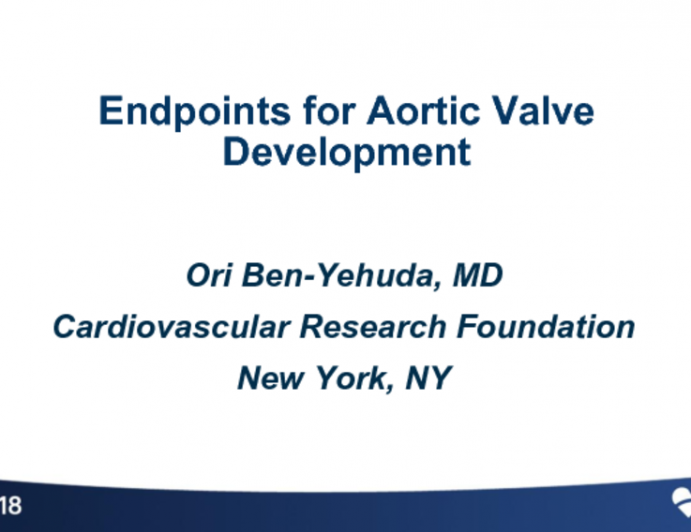 The Endpoints for Aortic Valve Development