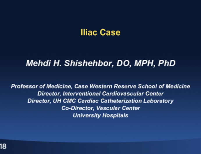 Case #1 Conclusion: Iliac Disease