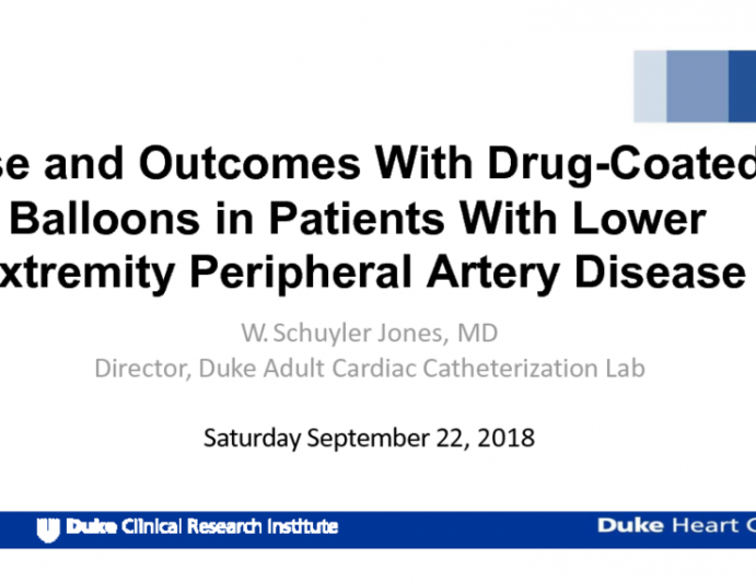 Use and Outcomes With Drug-Coated Balloons in Patients With Lower Extremity Peripheral Artery Disease