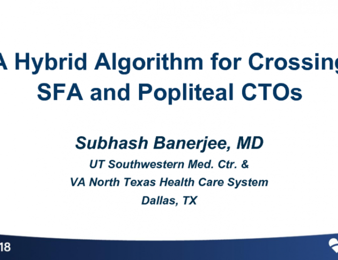 A Hybrid Algorithm for Crossing SFA and Popliteal CTOs