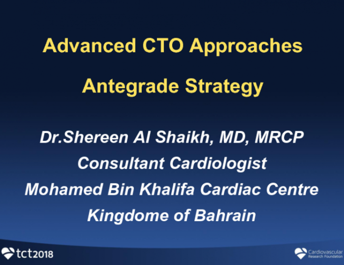 Case #3: Antegrade Strategy