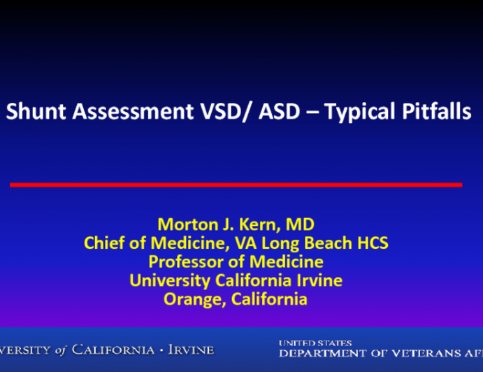 Shunt Assessment VSD/ ASD – Typical Pitfalls