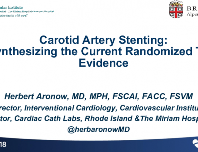 Carotid Artery Stenting: Synthesizing the Current Randomized Trial Evidence